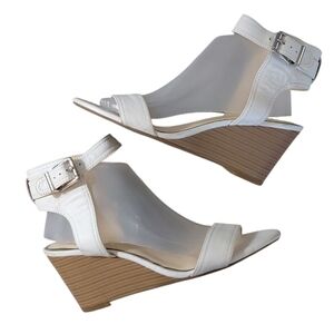Jessica Simpson White Wedge Sandals  Cristabel Sandals Size 9.5